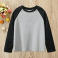 thumbnail image 1 of Xiaowennn Spring And Autumn Children's Long Sleeve T Shirt Men's And Women's Round Neck Sleeved Solid Color Long Sleeve Teenage Boys Graphic Tees, 1 of 4
