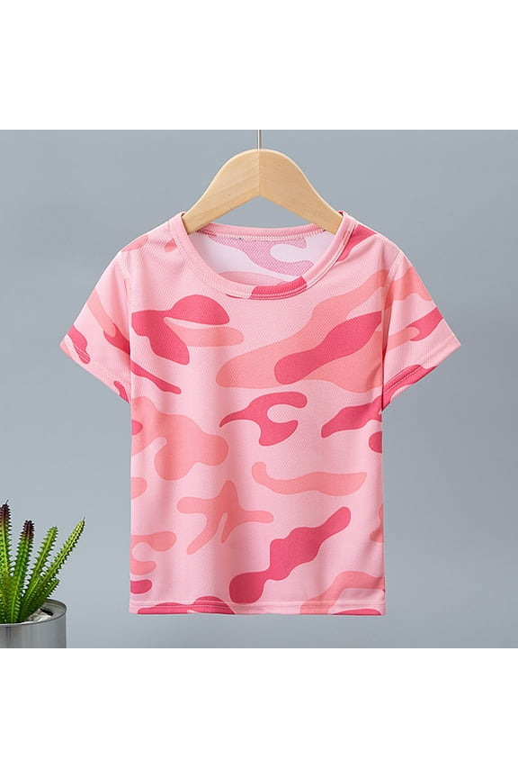 Xiaowennn Toddler Kids Baby Boys Girls Striped Short Sleeve Crewneck T Shirts Tops Tee Clothes For Children Clothes Girls 6t