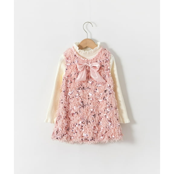 Xiaowennn Tutu Dress For Girls Sparkly Sequin Birthday Party Prom Outfit Toddler Girls Sneaker Gown Dress Kids Outfit