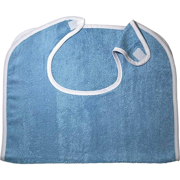 Xiaowjjj Adult Bib Blue Cloth Elderly Towel Soft and Comfortable Adult Eating Bib Can Be Kitchen Aprons with Pockets Kitchen Apron for Women under 10 Pineapple Apron Men Smocks for Women Hair Stylist