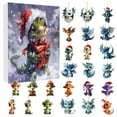 Xiaowjjj Christmas Arrival Calendar Acrylic Flat Pendant 24 Day