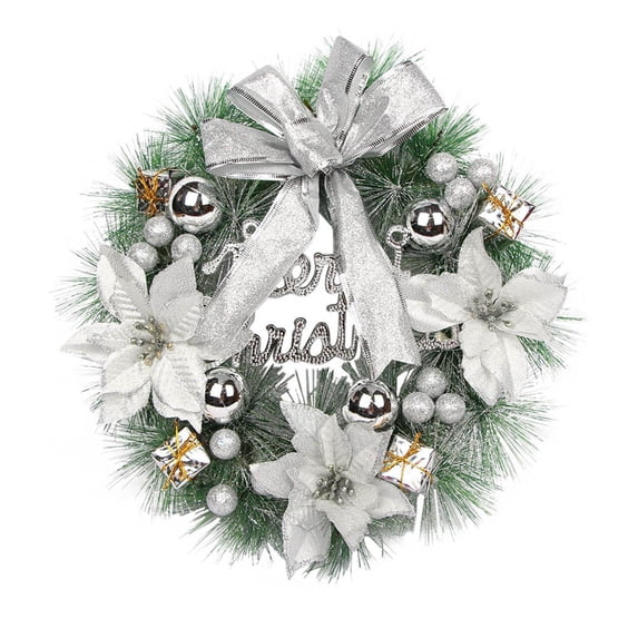 Xiaowjjj Christmas Decoration Wreath,Christmas Decorations Wreath Door Wreath Green Wreaths For Front Door Green Wreath Christmas Door Wreath Christmas Wreaths For Windows Holiday Decoration
