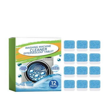 Xiaowjjj Washing Machine Cleaner Tablets (Pack of 12) True Fresh Washing Machine Cleaner Tablets 12 Pack Washer Cleaner Finally Clean All Wash Machines Including HE Front Top Pet Hair Laundry Remover