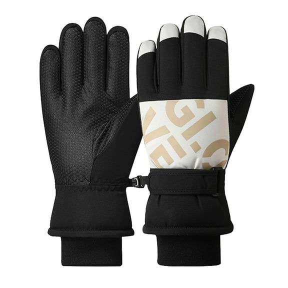 Xiaowjjj Women's Ski Gloves Winter Warm Men's and Women's Couples Autumn and Winter Outdoor Riding Screen Sports Gloves Extra Small Latex Gloves Medium Gloves Medium Size Gloves Small Gloves Latex