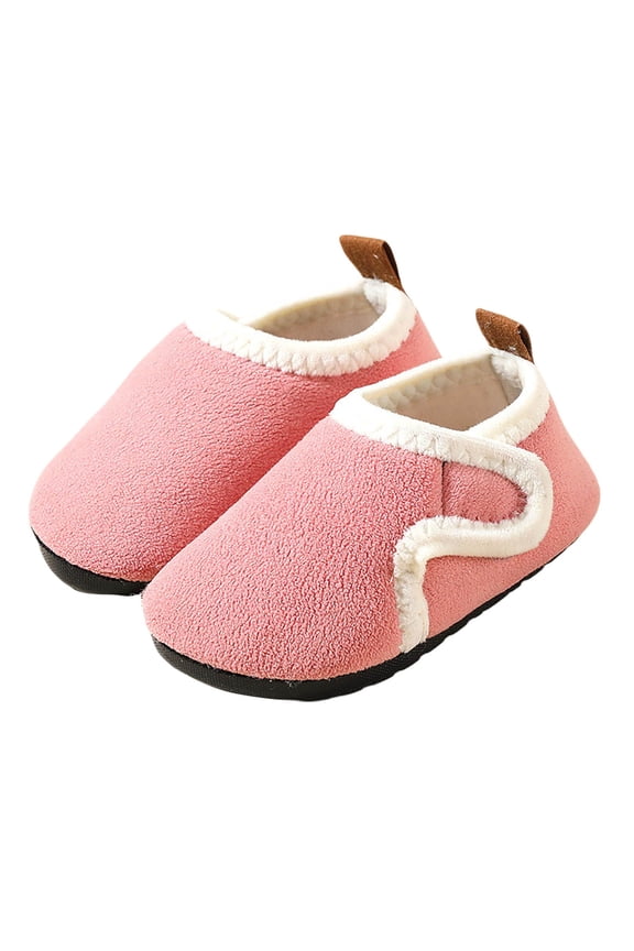 Baby Floor Socks Non Insulation Soft Soled Shoes for Winter Thick Bottom Childrens Footwear 2.5-3 Years Watermelon Red
