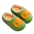 thumbnail image 1 of Xiaoxatg Boy Girl Slippers Kids Warm Cozy Indoor Outdoor On Slipper Shoes With Watertight Design For Girls And Boys Ages 25 To 13 Years 10-11 Years Green, 1 of 8
