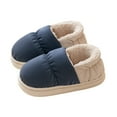 thumbnail image 1 of Xiaoxatg Boy Girl Slippers Soft Girls Indoor Slippers Cozy Warm Winter Footwear For Toddlers And Kids With Comfortable On Design 2-2.5 Years Blue, 1 of 4