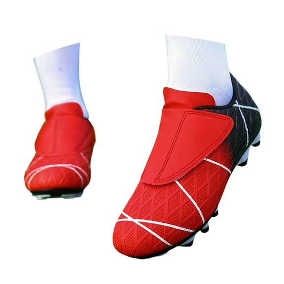 Xiaoxatg Boys Football Boots Unisex Kids Cleats Outdoor Training Athletic Footwear For Youth And Children 12-12.5 Years Red