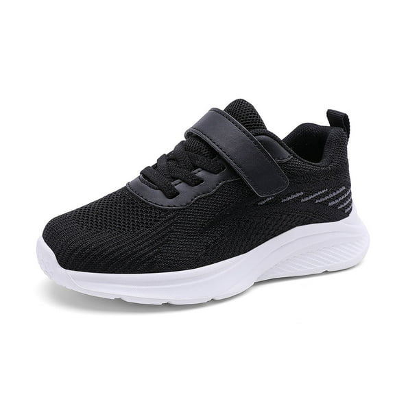Xiaoxatg Boys Girls Sneakers High Performance Boys Sports Sneakers For Kids Durable Lightweight Athletic Footwear Ideal For School And Play Everyday Versatile Training Shoes 7-8 Years Black