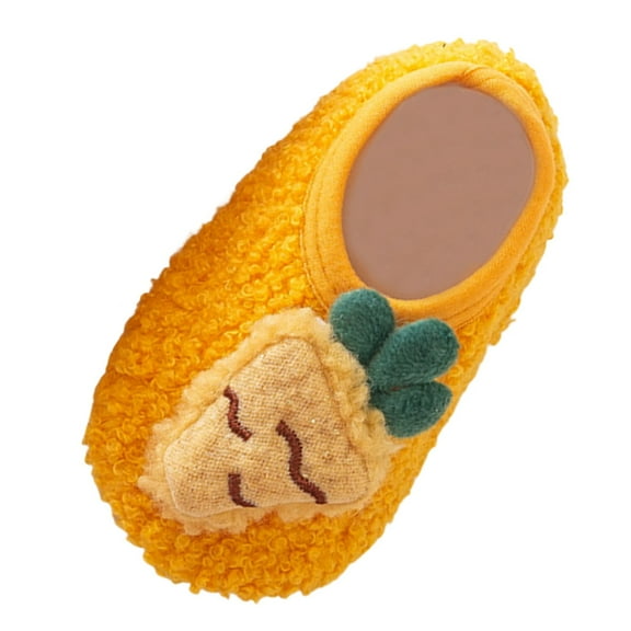 Xiaoxatg Boys Girls Sneakers Sneakers with Cartoon s Soft Sole Crawling Footwear for Babies Warm Non- Floor Socks 2.5-3 Years Yellow