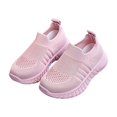 thumbnail image 1 of Xiaoxatg Boys Girls Sneakers Toddler Sock Sneakers for Boys Girls Flexible Walking Shoes Lightweight Soft Sole Breathable Kids Footwear Machine Washable 5.5-6 Years Pink, 1 of 5