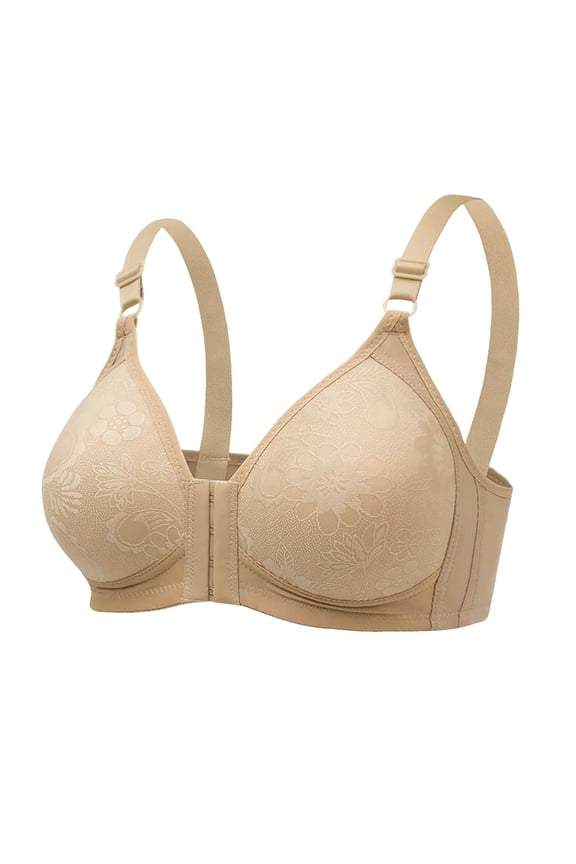 Button Underwear Womens Bra Middle Women Elderly Womens Bra Thin Style Without Steel Ring Front Button Style Summer Sports Brawls for Women