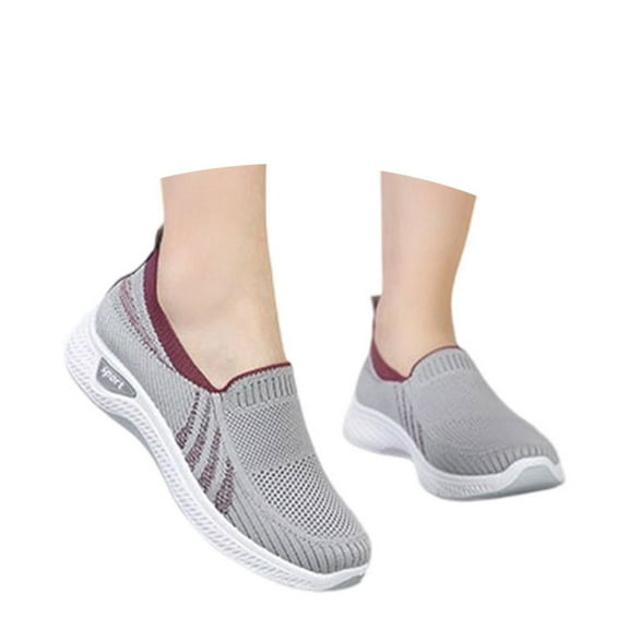 Xiaoxatg Comfortable Women's Casual Shoes for Everyday Use with Breathable Mesh Design Ideal for Spring and Summer Pairing with Jeans and Casual Outfits 8.5 Grey