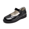 thumbnail image 1 of Xiaoxatg Elegant Girls Dress Sneakers for Weddings Performances and Daily School Wear Comfortable Versatile Footwear for Kids and Teens 6-7 Years Bronze, 1 of 3