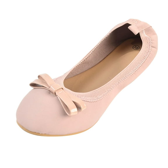 Xiaoxatg Elegant Women's Casual Balerina Shoes for Summer Lightweight and Comfortable Footwear for Everyday Activities for Outings and Relaxing 8 Pink