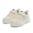 thumbnail image 1 of Xiaoxatg Everyday Casual Girls Sneakers Lightweight Breathable Athletic School Footwear For Kids Comfortable Fixed Design Running Tennis 7-8 Years Beige, 1 of 9