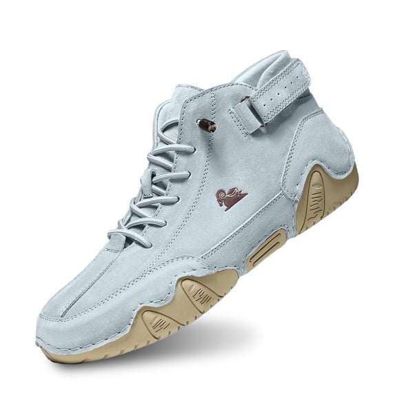 Xiaoxatg Men's Casual Shoes Breathable Comfortable Walking Sneakers Lightweight On Loafers For Daily Wear With Hook And Loop Closure 11 Sky Blue