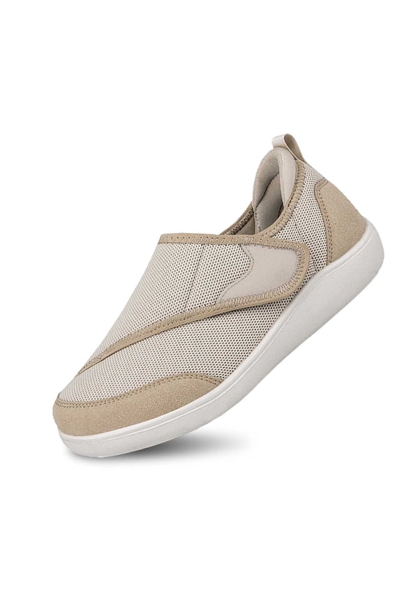 Men's Casual Shoes Comfortable -On Sneakers for Daily Wear Soft Sole Breathable Lightweight Walking Footwear for Adults 8.5 Khaki