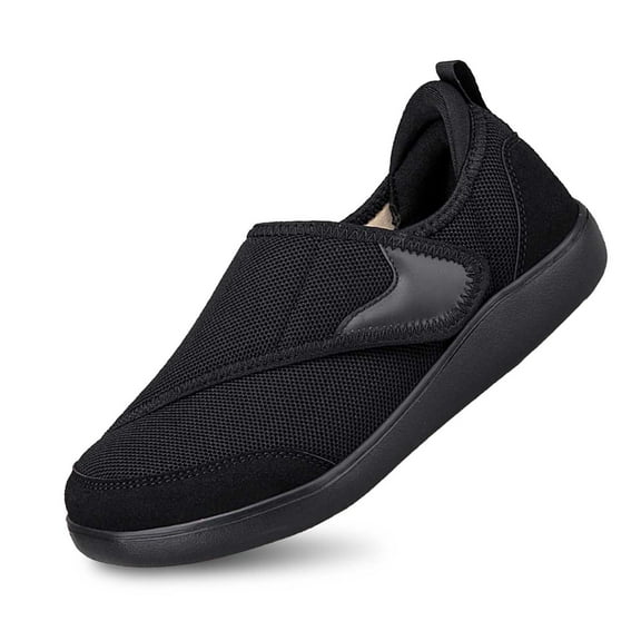 Xiaoxatg Men's Casual Shoes Comfortable -On Sneakers for Daily Wear Soft Sole Breathable Lightweight Walking Footwear for Adults 9.5 Black