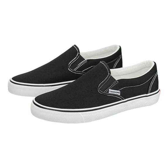 Xiaoxatg Men's Casual Shoes Unisex Low Top Espadrilles For Breathable Sneakers for Daily Wear 10.5 Black