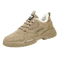 thumbnail image 1 of Xiaoxatg Men's Casual Shoes Winter Style Comfortable Warm Work Footwear for Everyday Use 8.5 Khaki, 1 of 9