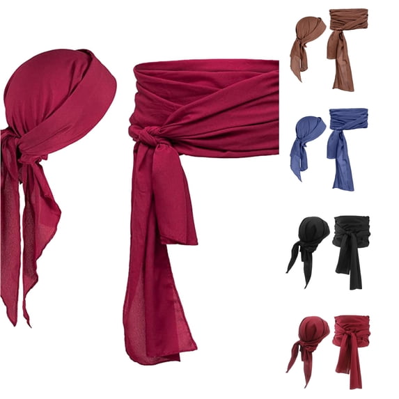 Xiaoxatg Pirate Men Women Halloween Pirate Accessories Bandana Belt