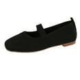 thumbnail image 1 of Xiaoxatg Pretty Ballerinas Women's Style Velvet Traditional Elegant Gymnastics Summer Comfortable Footwear For Casual Wear 8 Black, 1 of 9