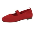 thumbnail image 1 of Xiaoxatg Pretty Ballerinas Women's Velvet Ballet Traditional Elegant Gymnastics Summer Comfortable Width 7.5 Red, 1 of 9