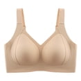 thumbnail image 1 of Xiaoxatg Seamless Full Figure Soft Support Bra Side Spill Lift And Shape Fixed Cups Wire Thin And Breathable 36c Bras for Women Push up, 1 of 7