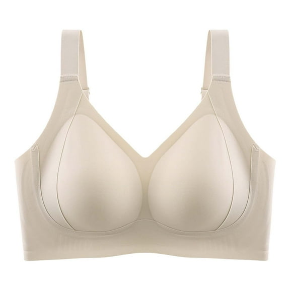 Xiaoxatg Seamless Full Figure Soft Support Bra Side Spill Lift And Shape Fixed Cups Wire Thin And Breathable 36c Bras for Women Push up