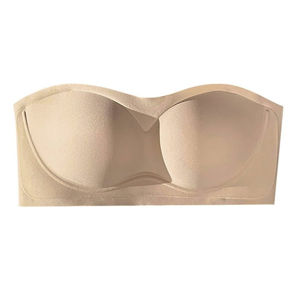 Xiaoxatg Strapless Bra For Women Non Push Up Wire Comfort Lift And Support Droop No Show Bandeau Bra Sports Bra Padded
