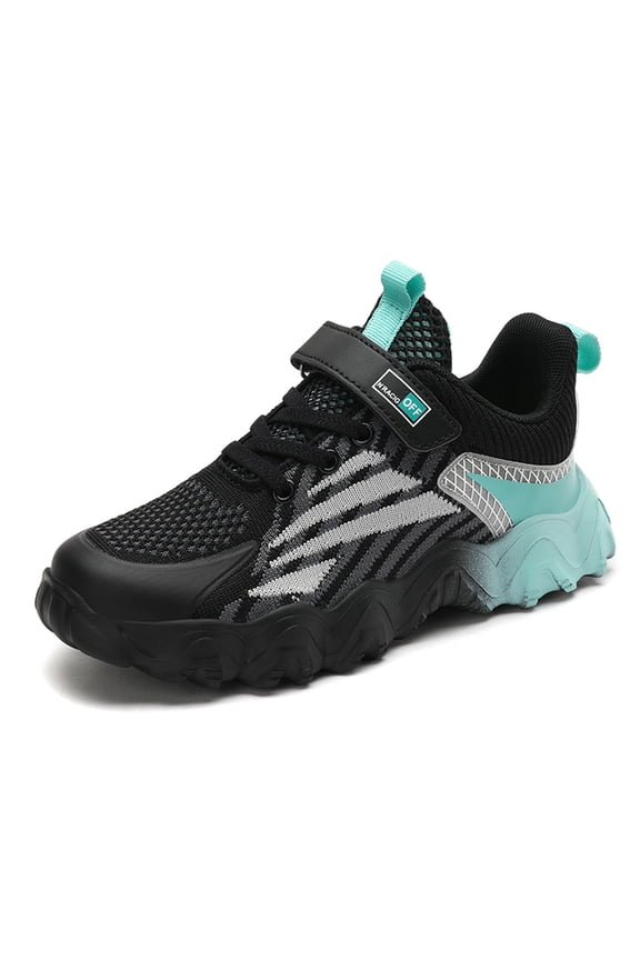 Stylish Boys Mesh Running Sneakers for Kids with Comfortable Lace Up Design and Durable Casual Footwear 10-10.5 Years Green
