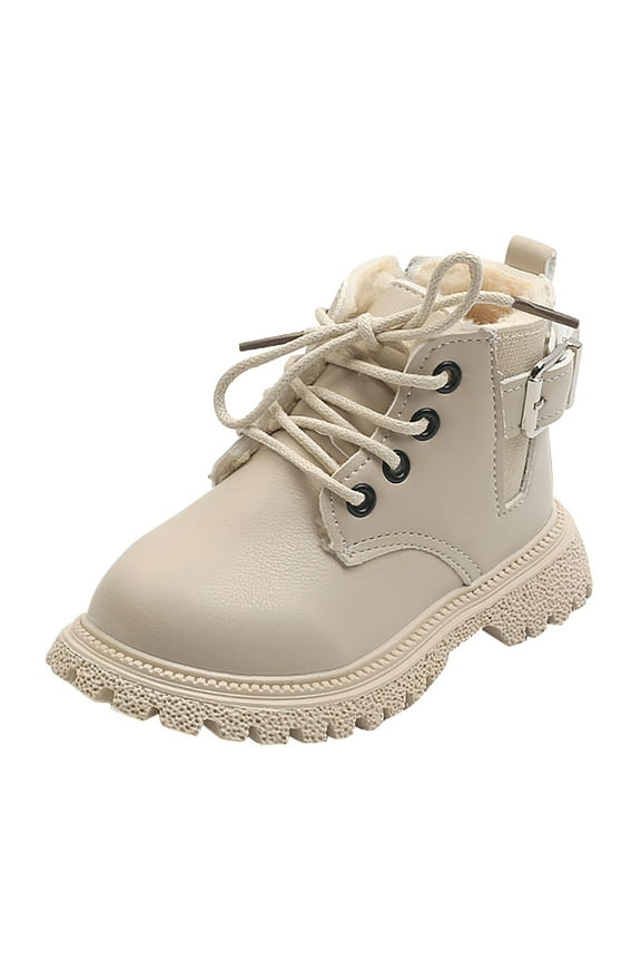 Stylish Boys Mesh Lace Up Ankle Boots With PU Leather And Non Sole For Everyday Comfortable Wear 8 White