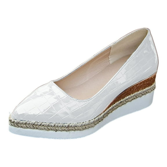 Xiaoxatg Stylish Women's Casual Shoes On Pointed Toe High Heel Footwear Ideal for Everyday Use and Settings 9 White