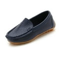 thumbnail image 1 of Xiaoxatg Toddler Little Kid Boys Girls Soft On Loafers Casual Dress Flat Boat Shoes 10.5-11 Years Dark Blue, 1 of 4