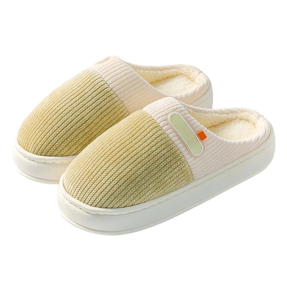 Xiaoxatg Warm Thick Sole Slippers for Women Ideal for Home Use in Autumn and Winter Season 6 Green
