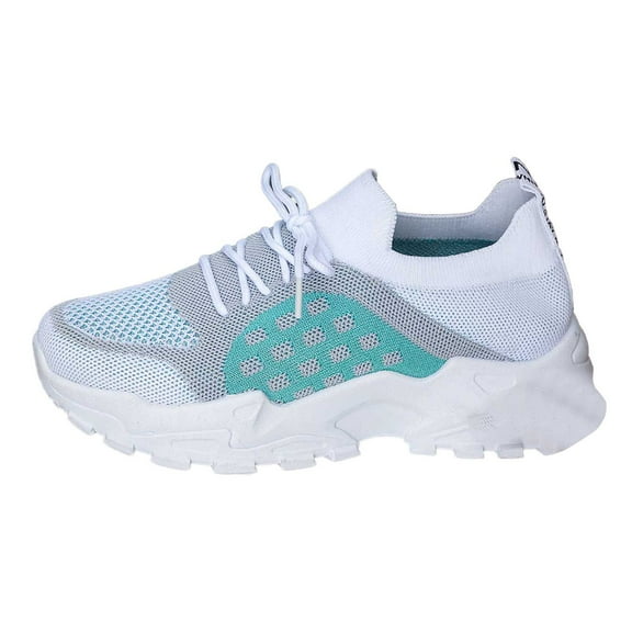 Xiaoxatg Women's Breathable Casual Sneakers Lightweight Comfortable Walking Shoes Ideal for Daily Activities with Elastic Closure and Flat Heel Design 8.5 Grey