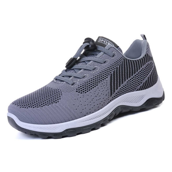 Xiaoxatg Women's Breathable On Sneakers for Casual Comfortable Walking Lightweight Flat Sole Ideal for Outdoor Activities and Daily Wear 8.5 Grey