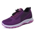 thumbnail image 1 of Xiaoxatg Women's Breathable On Sneakers for Casual Comfortable Walking Lightweight Flat Sole Ideal for Outdoor Activities and Daily Wear 8 Purple, 1 of 7