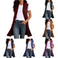 thumbnail image 1 of Xiaoxatg Women's Cardigan Timeless Open Front Tunic Vest for Fall and Winter Weather Elegant Long Sweater Layer for Layering Outfits M, 1 of 5