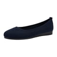 thumbnail image 1 of Xiaoxatg Women's Casual Shoes Ballerina On Non- Trainers Comfortable Breathable Sporty for Women 8 Dark Blue, 1 of 9