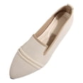 thumbnail image 1 of Xiaoxatg Women's Casual Shoes Breathable Comfortable Pointed Toe Cloth Footwear for Everyday Fashion 7 White, 1 of 9