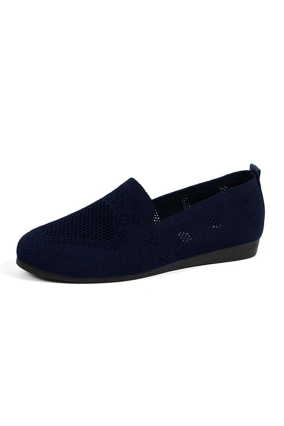Women's Casual Shoes - Breathable and Comfortable Cloth Footwear Featuring Stylish Mesh Design for Everyday Wear 8.5 Dark Blue