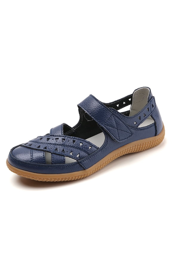 Women's Casual Shoes Comfortable Stylish Design for Daily Wear Hook and Loop Closure for Spring Summer Activities 10.5 Blue