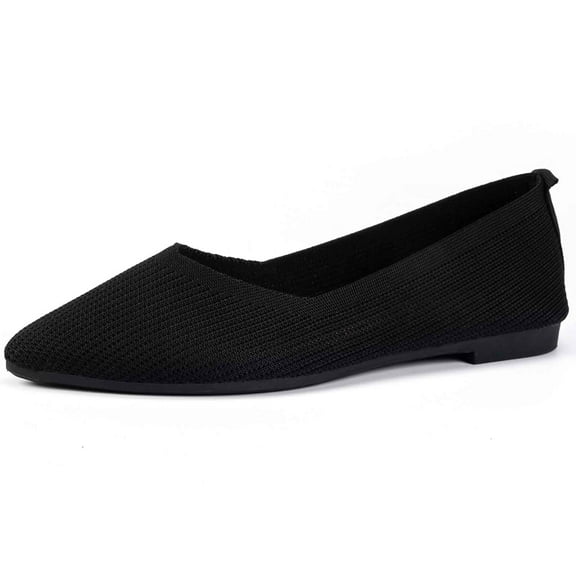 Xiaoxatg Women’s Casual Shoes for Everyday Style and Comfort - On Design Versatile for Activities All Season Footwear Flat Sole with Full Toe Coverage 6.5 Black