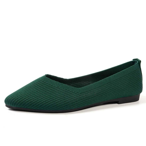 Xiaoxatg Women’s Casual Shoes for Everyday Style and Comfort - On Design Versatile for Activities All Season Footwear Flat Sole with Full Toe Coverage 6.5 Dark Green