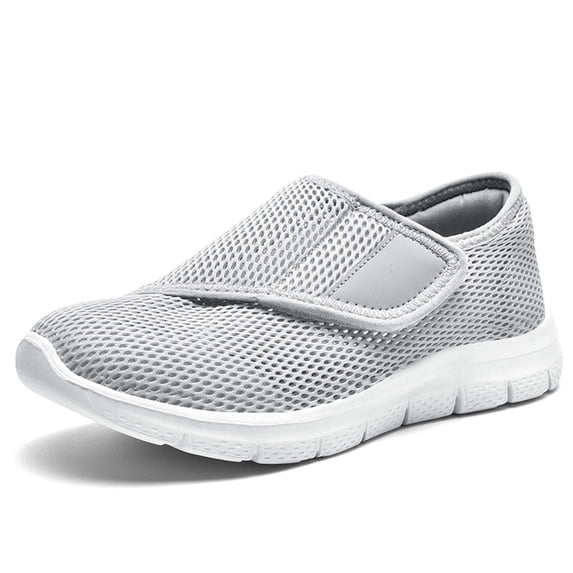 Xiaoxatg Women's Casual Shoes Lightweight Solid Color Sneakers for Spring and Summer Outdoor Activities Comfortable Walking Footwear 6.5 Grey