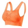 thumbnail image 1 of Xiaoxatg Women's Seamless Lace Bra Top With Front Lace Cover Sports Bra Super Bra, 1 of 4