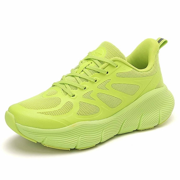 Xiaoxatg Women's Sneakers Absorbing Running Shoes Soft Bottom Breathable Fitness Training Couple Models Quanzhou Sports Running Shoes 8 Green