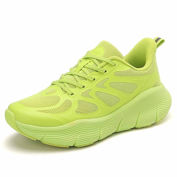 Xiaoxatg Women's Sneakers Absorbing Running Shoes Soft Bottom Breathable Fitness Training Couple Models Quanzhou Sports Running Shoes 8 Green